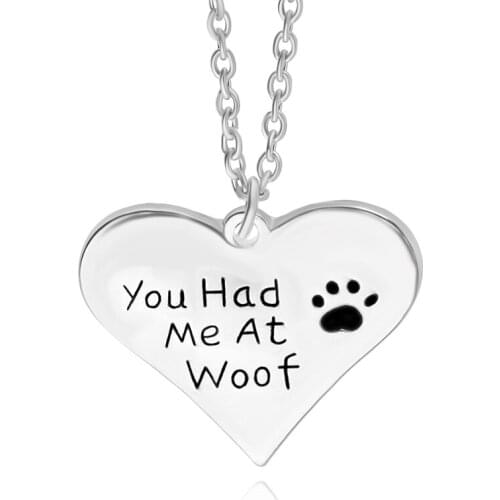 Family Heart Shaped Silver Plated Engraved Letter Children Footprint Feet Print Pendant Necklace Women Statement Jewelry Gifts