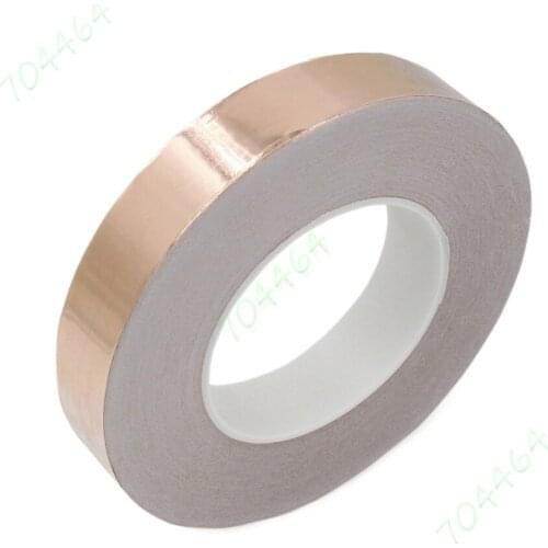 1pcs 20mm x 50M(164 feet) Guitar EMI Shielding Single Conductive Copper Foil Tape