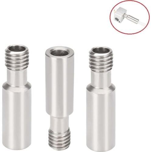 2Pcs CR10 Bowden Direct Heat Break M6*27mm Stainless Steel Throat Hotend Throat for1.75mm 3.0mm Filament 3D Printer Parts