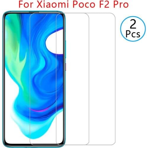 2pcs protective glass for xiaomi poco f2 pro screen protector tempered glas on ksiomi xiao mi my f 2 2f f2pro film xiomi xaomi