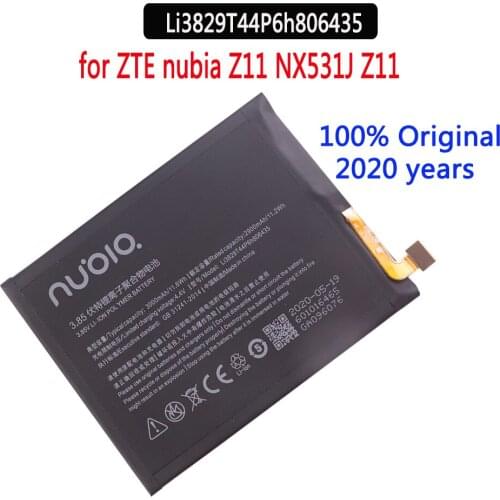 2020 Years Original battery 3000mAh Li3829T44P6h806435 For ZTE Nubia Z11 NX531J M2 Lite M2 Youth Edition M2 Play NX907J Battery