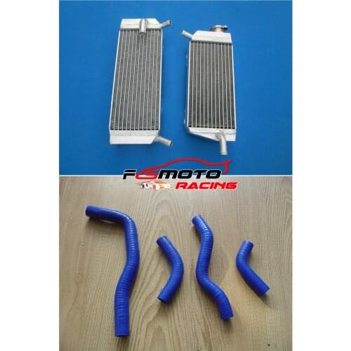 Aluminum Radiator + Silicone Hose for 2005-2013 Honda CRF 450 X CRF450X 2005 2006 2007 2008 2009 2010 2011 2012 2013