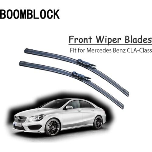 BOOMBLOCK For Mercedes Benz CLA Class CLA 180 200 250 220 CLA45 AMG CDI Car Rubber Windscreen Wipers Blades Arm Kit Rain Brushes