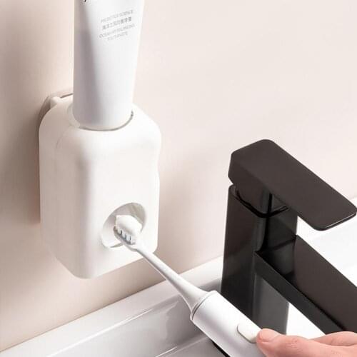 Toothpaste Holder Wall Mounted Anti-deform Automatical Toothpastes Dispenser Self Adhesive Strong Stickness Toilet Accessories