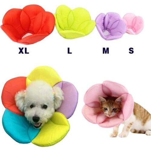Flower Shape Pet Elizabeth Circle Dog Cat Grooming Protector Collar Cover Pet Dog Protection Healthy Supplies
