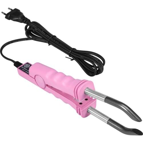 Hair Extension Connector Machine Fusion Iron Tool Wig Hair Connector Extension Tools Home Salon Hair Styler Device Pink