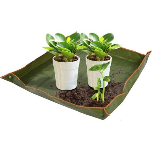 Garden Plant Repotting Transplanting Tidy Mat Potting Mat Waterproof Flower Transplanting Pot Pad Garden Folding Work Cloth