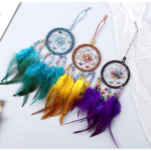 Creative Gifts 7*30CM Dreamcatcher Fashion Simple Car Pendant Bag Hanging Ornaments Bedroom Decorations Birthday Gifts