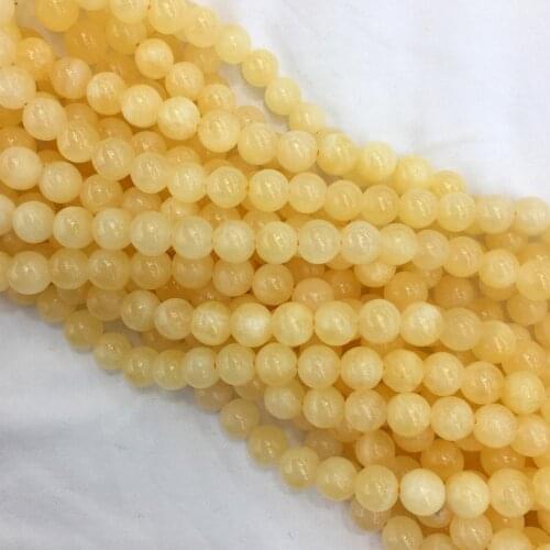 2 Strands High Quality Natural Genuine Orange Yellow Calcite Round Jewellery Loose Ball Beads 6mm 8mm 10mm 15"