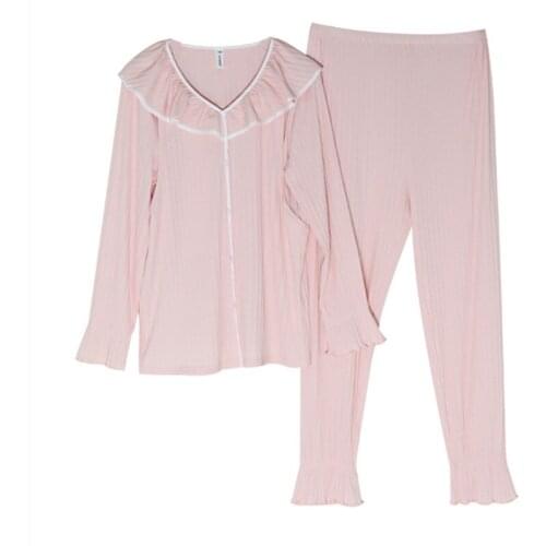 Hot-selling new autumn thin breastfeeding clothes spicy mom cotton plus size autumn clothes long trousers