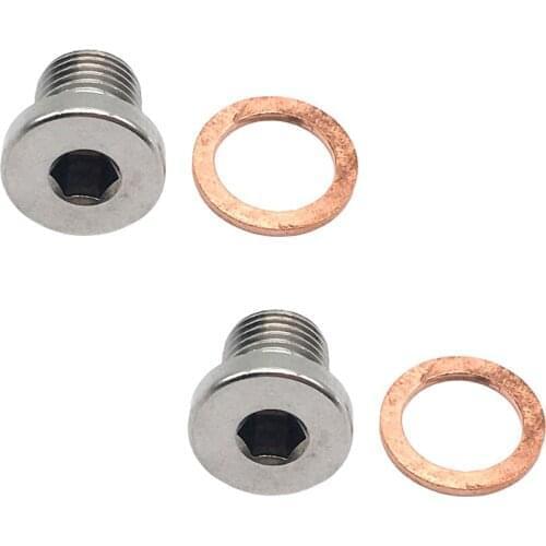 M12 x 1.25mm Oxygen o2 Lambda Sensor blanking Plug Cap Bung motorcycles cars 2x