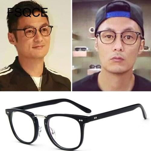Fashion Women and Men Optical Eyeglasses Frame Full Rim Frame Plastic Stylish Decoration Glasses Frame