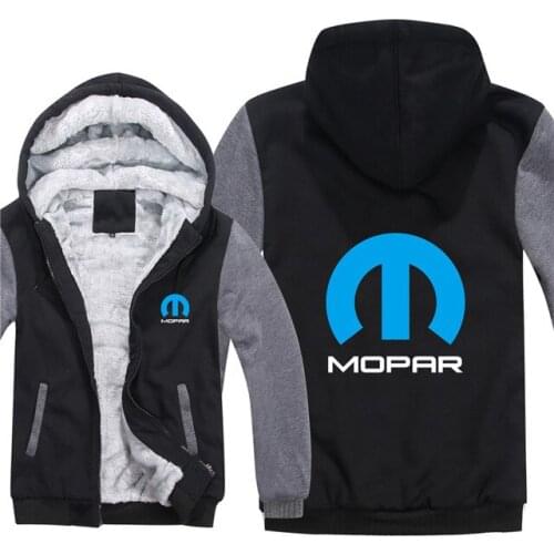 2020NEW Winter Mopar Hoodies Men Fashion Coat Wool Liner Jacket Mopar Sweatshirts Warm Hoody Mans Sweatshirts