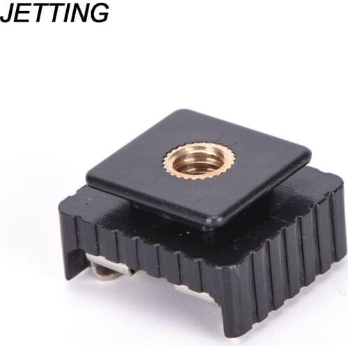 Light Stand Tripod Camera Metal Flash Hot Shoe Mount Adapter To 1/4" Screw Thread Camera Accessories For Studio Material:metal