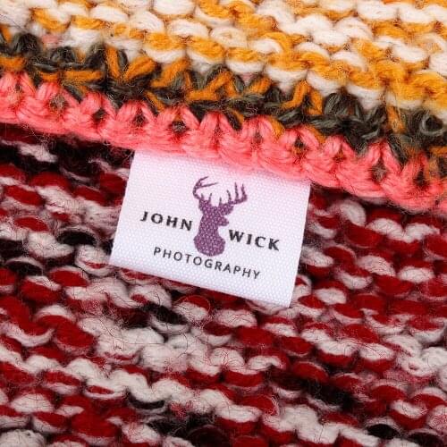 Personalized Garment Labels printed with brand/logo/Instructions high quality print for Small Business or Craft & Hobby(MD2052)