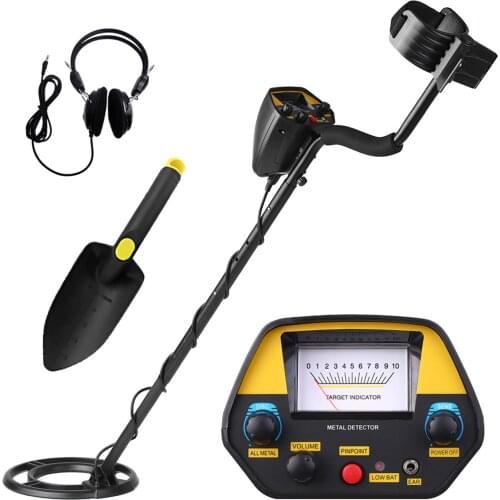 Underground Metal Detector Metal Finder Gold Detector Treasure Hunter Tracker Seeker Metal Circuit Detector with Earphone Shovel