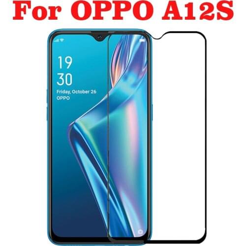 Full Cover Full Glue Tempered Glass For OPPO A12S Screen Protector protective film For OPPO A12S glass