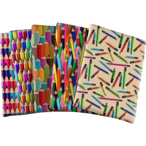 Polyester Cotton Printed School Cloth Bubble Fabrics Cartoon For DIY Craft Dress Home Textile Sewin 50*145cm