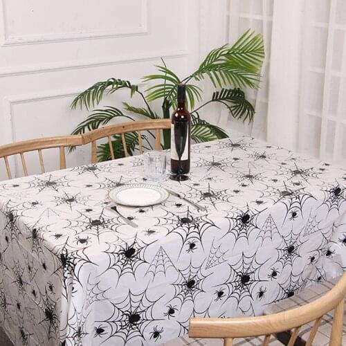 Halloween Decoration Spider Web Tablecloth Black Event Party Decoration Supplies Halloween Decoration Halloween Home Decor