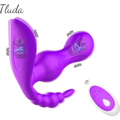 Vibrator Sex Toys for Women Adults Couples Anal G Spot Clitoris Stimulator Vibrating Panties Dildo with Wireless Remote Control