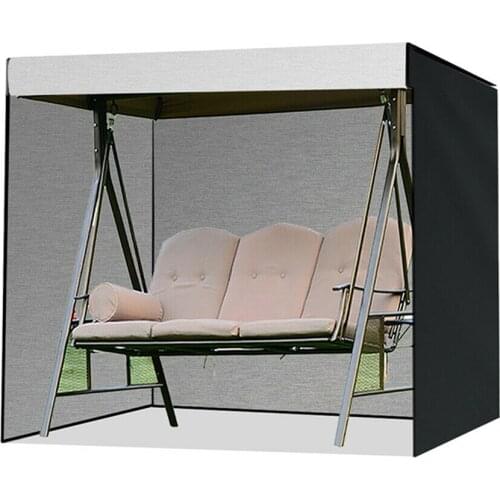 Waterproof 3 Seater Patio Swing Chair Sunscreen Cover 210D Oxford Garden Hammock Protective Cover Durable Gardening Accessories