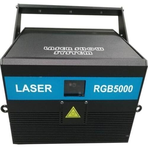1unit 5000mW RGB animation laser stage party disco KTV bar club theatre studio iluminacion cyclorama light