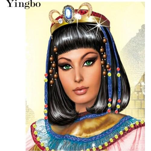 3d picture diamond painting,Egyptian queen woman cross stitch,diamond embroidery mosaic bead crystal full square round drill