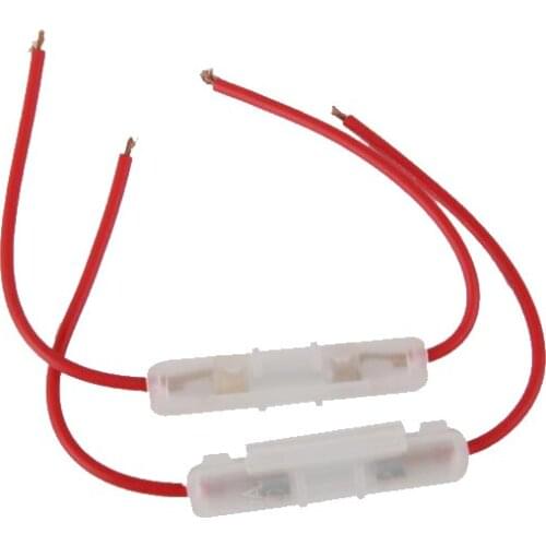 4pc 15A Glass Fuse Holder Box For Auto Car Truck Motorcycle Motorbike