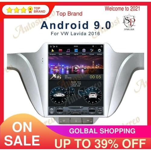 Android 9 6 Core Vertical Screen Car Audio GPS Navigation For Volkswagen Lavida 2013-2017 Auto Radio Head Unit Multimedia Player
