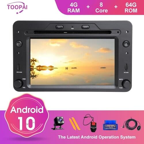 TOOPAI Android 10 For Alfa Romeo Spider Brera 159 Sportwagon Auto Radio GPS Navigation Car Multimedia Player DVD CD SWC