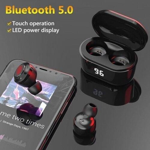 Bluetooth Wireless Headphones Waterproof Earphone Sport Bluetooth Headset Headphones In Ear Bluetooth Earbuds with Charging Box