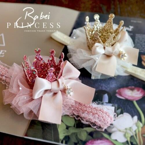 Baby Hair Accessories Girl Headbands 2021 Crown Flowers Cute Fashion Newborn