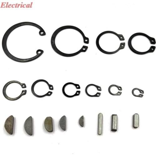 Electric Tool Card-king 6/8/10/12/14/20/28 Snap Ring Whitney Key Woodruff Key Angle Grinder Gear Various Tool Standard Parts