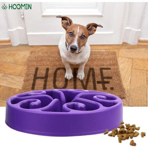 Pet Dog Prevent Obesity Puppy Slow Down Eating Feeder Accessories Cat Dog Healthy Diet Dish Plate Dog Slow Eat Bowl