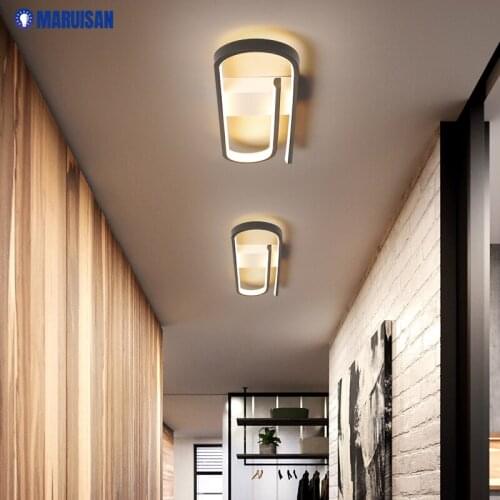 New Modern Minimalist LED Ceiling Lamps For Living Study Room Bedroom Corridor Stairwell Mirror Light Indoor Warm Home Lighting