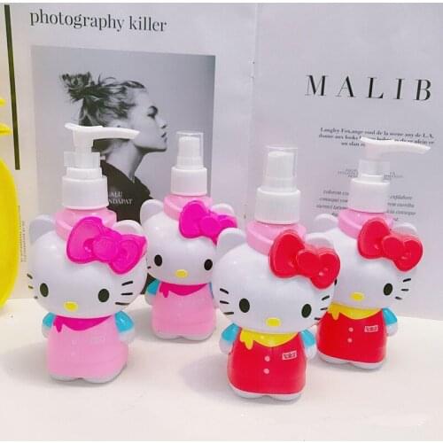 New cartoon press bottle press press bottle cosmetic toner bottling