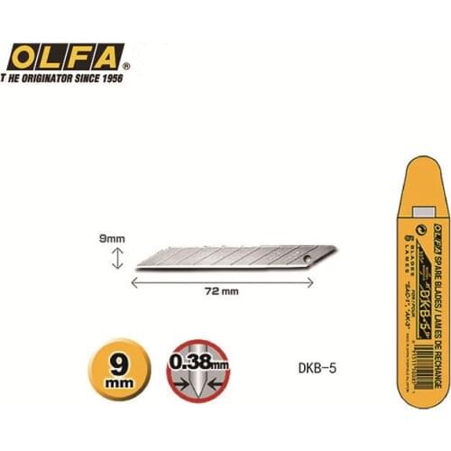 OLFA Japan professional 30 degree angle utility knife film wallpaper special 9mm blade 5 piece simple DKB-5
