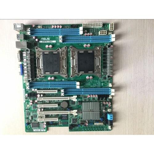 Original Server motherboard for for ASUS Z9PA-D8C LGA 2011 DDR3 8 memory E5-2600 E5-2600 V2 Desktop motherboard Free shipping