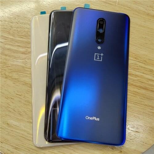 Original 3D Glass For Oneplus 7 Pro Oneplus7Pro Battery Door Back Cover Rear Housing Case Replacement Parts With Camera Lens