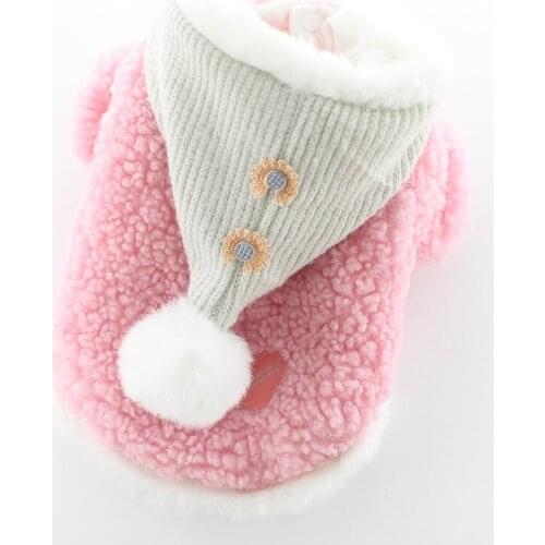 Hooded Dog Coat Hoodies Winter Pet Clothes Puppy Small Dog Clothing Outfit Garment Yorkshire Pomeranian Poodle Schnauzer Costume