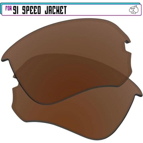 EZReplace Polarized Replacement Lenses for - Oakley Si Speed Jacket Sunglasses - Brown