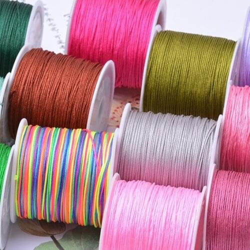 72 # 0.8mmStrong Braided yarn jade Beading wire Cords for DIY Bracelets Jewelry Making Stretch Thread String Line