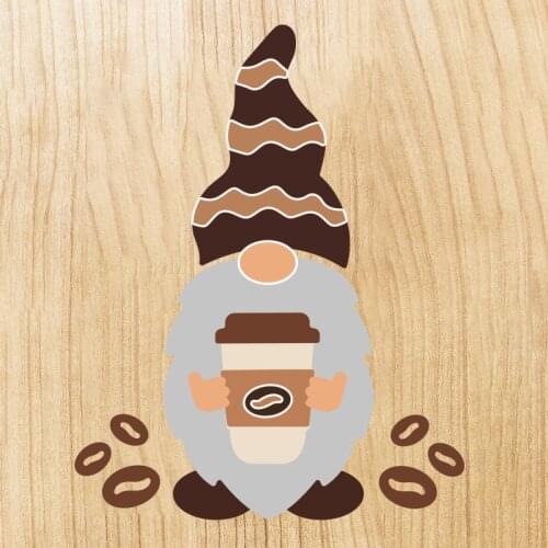 SHINECRAFT New Dies Coffee Gnome Cutting Dies Stencils Scrapbooking Embossing DIY Crafts Paper Cards Album Decor Metal Dies Cut