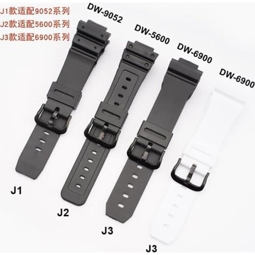 Silicone Wrist Watch Strap For Casio G-shock DW5600 DW9052 DW6900 Sport Waterproof Sweatproof Replacement Bracelet Watchband