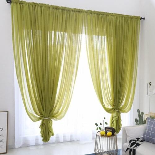 2019 Cortinas Dormitorio Modern Colorful Nordic Tulle For Living Room Bedroom Fashion Sheer For All-match Curtain Drape Sw-19