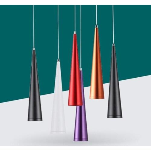 Modern led Conical hanging lamp Aluminum&metal home/Industrial lighting pendant light dining/living room bar cafe droplight