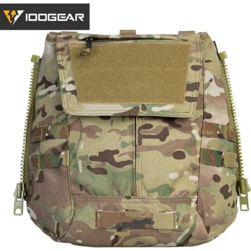 Tactical Zipper Pouch Bag Back Panel Knapsack For JPC2.0 CPC AVS Tactical Vest