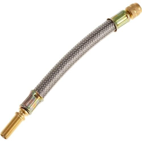 Replacement 304 Stainless Steel Braided Tire Tyre Valve Extension Adaptor Auto Replacement Parts Vastago valvula del neumatico