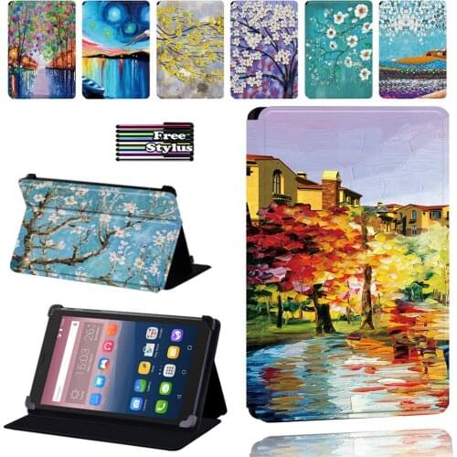 Ultra Slim Stand Cover Case for Alcatel OneTouch Pixi 3 7" 8" 10" /Pixi 4 7" Tablet Case Bracket Flip Fashion Leather Cover