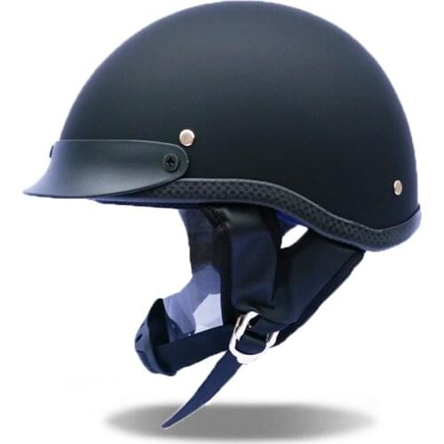 DOT Vintage Motorcycle Helmet Half Face Protective Helmet Unisex portable Men/Women Motorbike Helmet visor Safety Hat